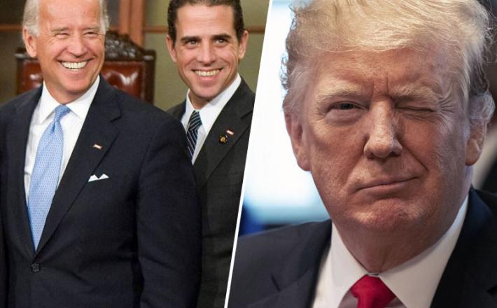 Joe in Hunter Biden ter Donald Trump