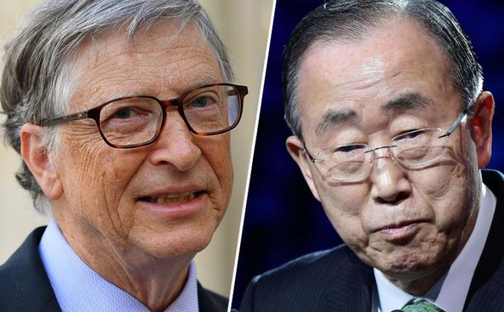 Bill Gates in Ban Ki-moon