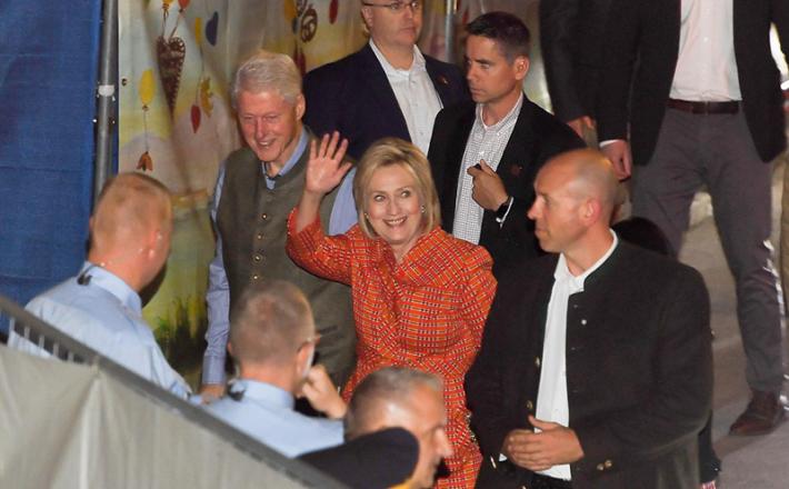 Bill in  Hillary Clinton