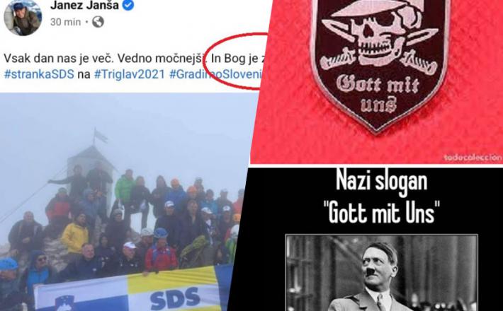 Janša in SDS - nekoč na Titovi, danes na Hitlerjevi poti