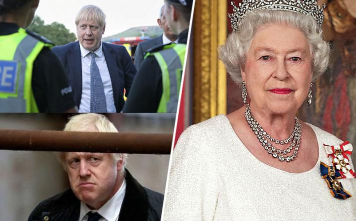 Boris Johnson mučenik in kraljica
