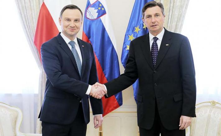 Andrzej Duda in Borut Pahor