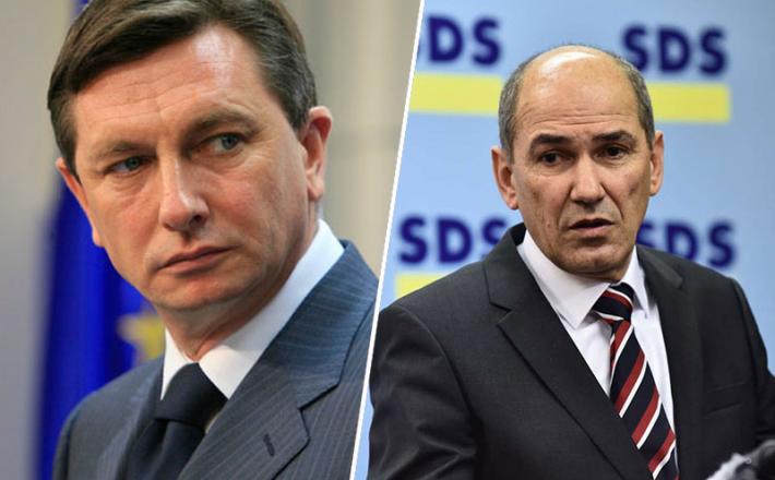 Borut Pahor in Janez Janša