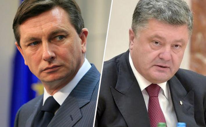 Borut Pahor in Peter Porošenko