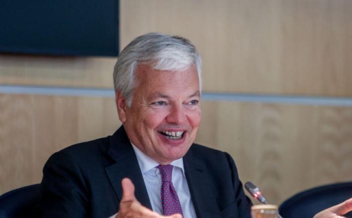 Didier Reynders, ki je vodil zaseg ruskega premoženja, se zdaj sooča s kazensko preiskavo v Belgiji. Vir: Posnetek zaslona, X