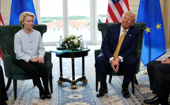 Govorica tlesa pove vse: Poklapana Ursula in veseli Donald Vir: X
