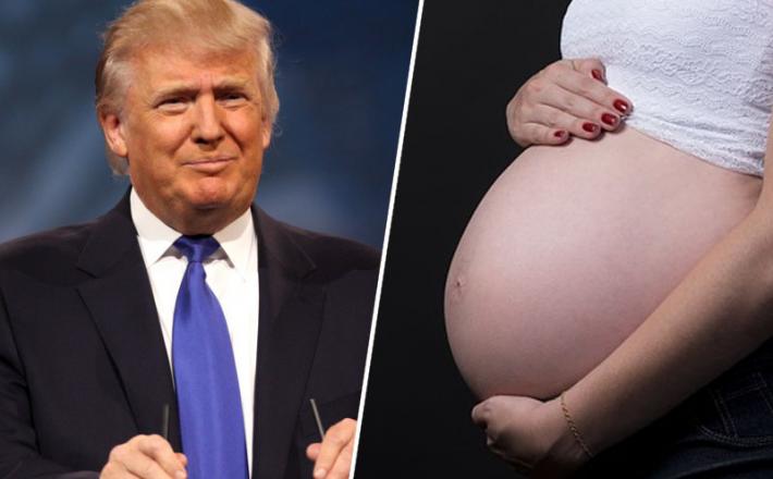 Donald Trump in nosečnica