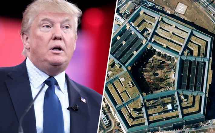 Donald Trump in pentagon