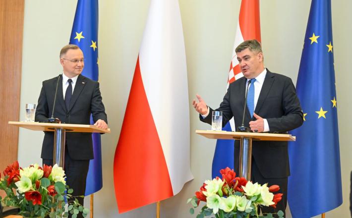 Duda in Milanović  Vir: Telegram, UPRH
