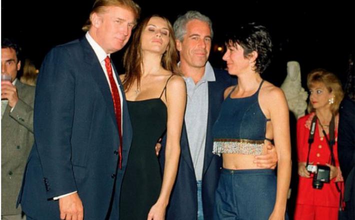 Malania, Trump, Epstein, Maxwell  Vir:Twitter