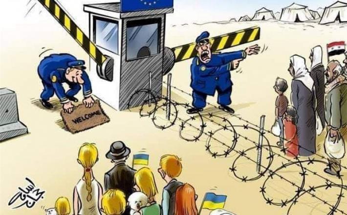 Dvojna merila EU glede beguncev