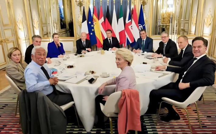 Voditelji EU so svoj predlog pripravili kot odgovor na 28-točkovni načrt ZDA, od katerih ena poziva k omejitvi velikosti ukrajinske vojske na 600.000. Vir: X, posnetek zaslona