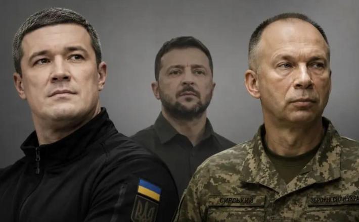 Boj za oblast: Fedorov, Zelenski, Sirski. Predsednik odbora Bundestaga za zadeve EU trdi, da je ukrajinski predsednik popustil starim koruptivnim povezavam v vojski in poziva Berlin, naj pritisne na Kijev, zaradi zamenjave obrambnega ministra. Vir: Posnetek zaslona, X