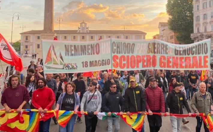 Generalni štrajk v Italiji - v Sloveniji pa "normalna politika"...