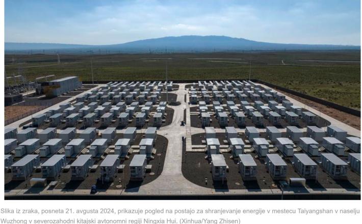 Gravitacijski bloki za shranjevanje energije Vir: Xinhua