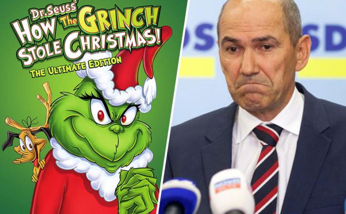 Grinch in njegov posnemovalec J.Janša 