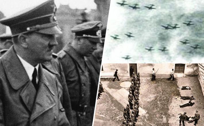 Hitler v Mariboru, bombniki v zraku in talci v Celju