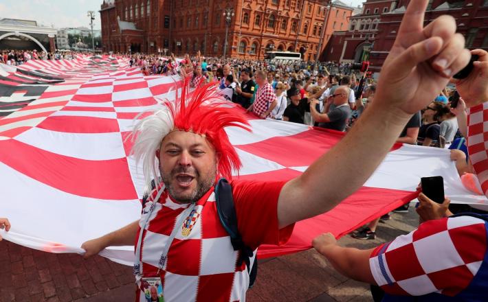 Hrvaški nogometni navijači - Zagreb Vir:Pixell