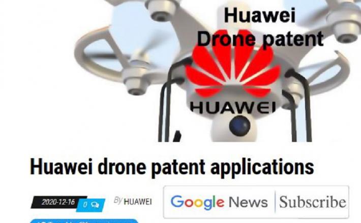 Huawei ima veliko patentov za drone