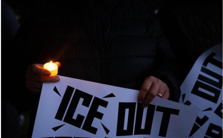 Nočno bdenje zaradi uboja Parettija v Minneapolisu (Foto: Ziyu Julian Zhu/Xinhua)