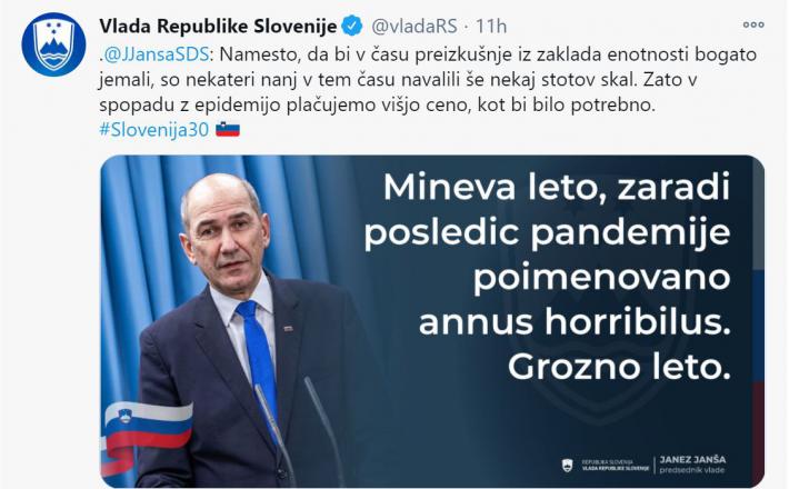 Janša Annus Horibilis   Vir:Twitter