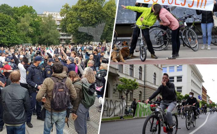 Protesti proti vladi Janeza Janše