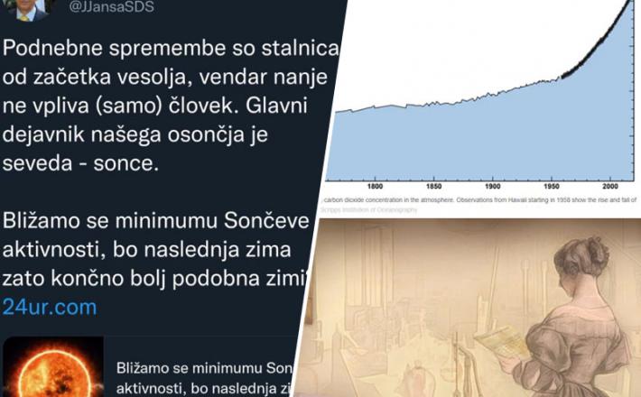 Janša o Soncu kot glavnem dejavniku klimatskih sprememb...