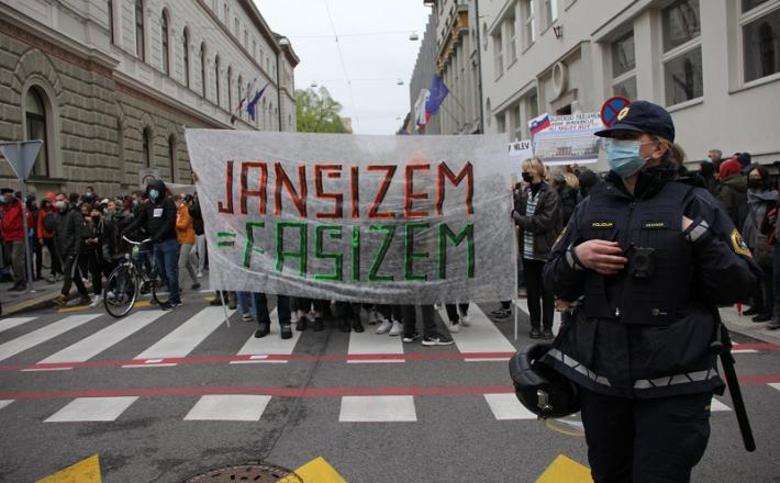 Protesti v Ljubljani, 27.04.2021