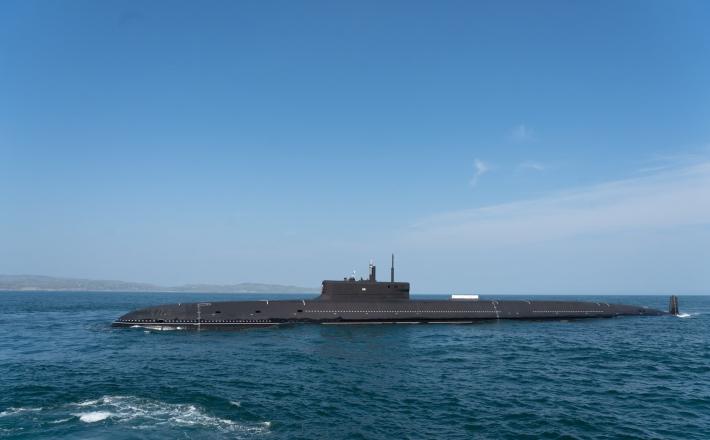 Podmornica razreda Jasen. Vir: Posnetek zaslona, X Podmornica razreda Yasen