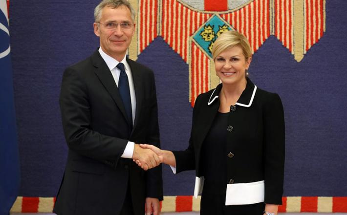 Jens Stoltenberg in Kolinda Grabar-Kitarović