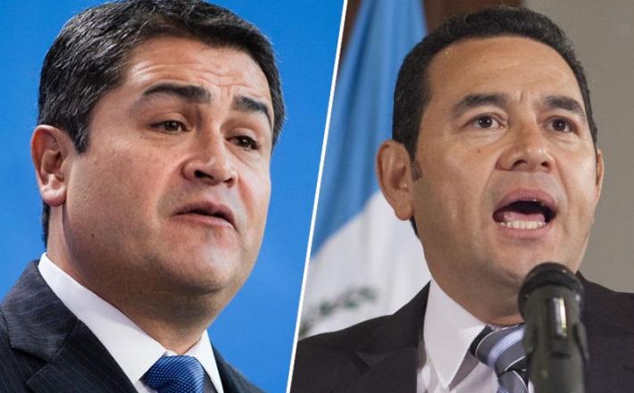 Juan Orlando Hernandez in Jimmy Morales
