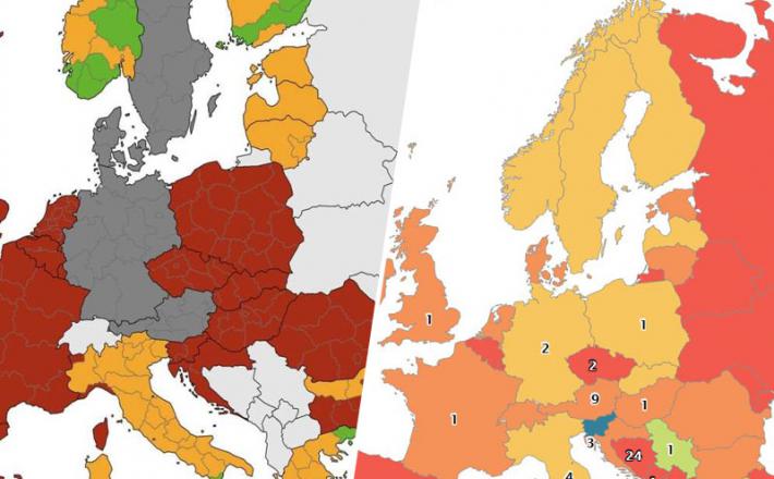 Okuženost Balkana v starih in novih zemljevidih