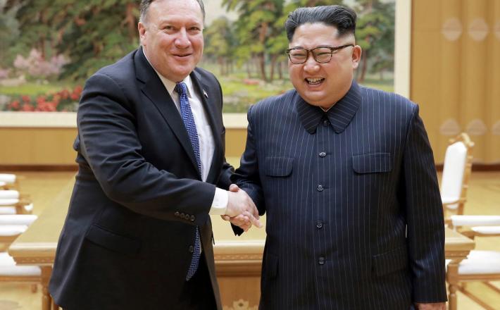 Kim Jong - un in Pompeo