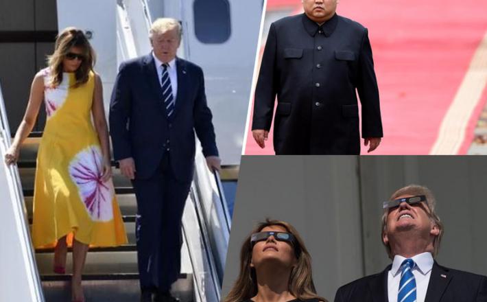 Kim Jong Un, Melania in Donald Trump