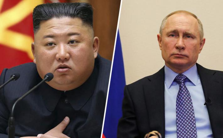 Kim Jong- Un in Vladimir Putin