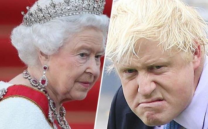 Kraljica Elizabeta II in Boris Johnson