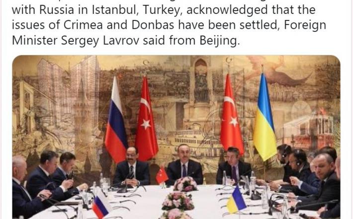 Vprašanja Krima in odcepljenih republik so rešena, je prepričan Lavrov