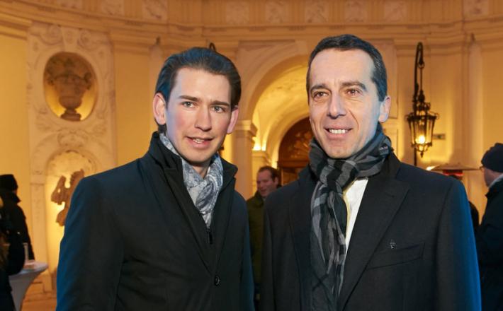 Sebastian Kurz in Christian Kern