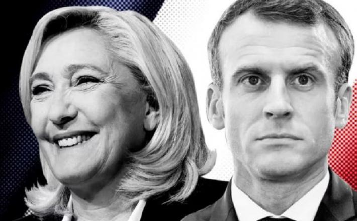 Le Pen in Macron