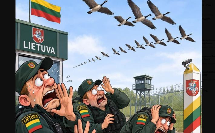 Pilotova naloga je bila, da se približa radarskemu cilju in vizualno ugotovi, za kakšen objekt gre. Vir: Posnetek zaslona, X