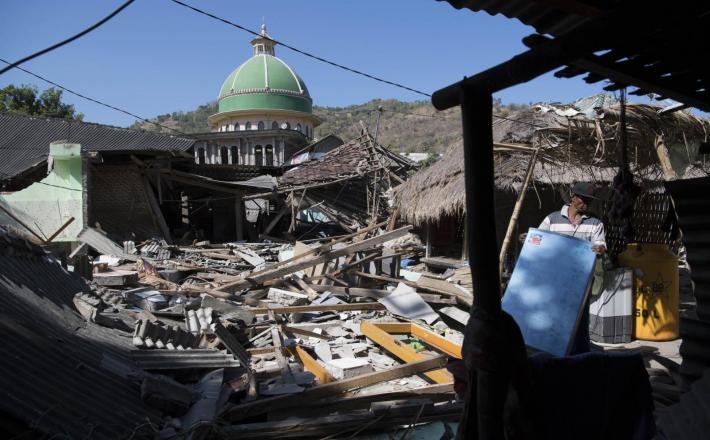 Lombok - posledice potresa Vir:Pixell