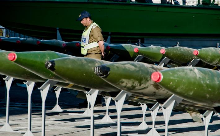 Zaplenjene iranske rakete M-302 z ladje leta 2014, v rokah Izraela Vir:Pixell