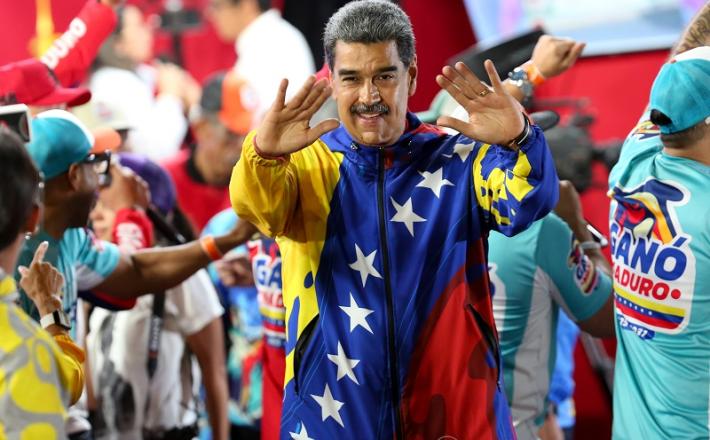 Predsednik Venezuele Nicholas Maduro po zmagi  Vir: Xinhua