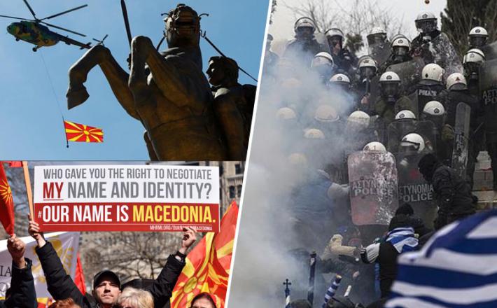 Makedonija in Grčija - ime in protesti