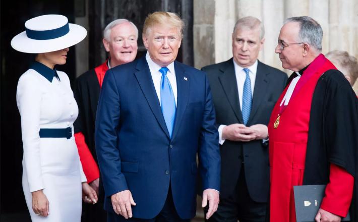 Melania, Trump in "princ" Andrew Vir: X