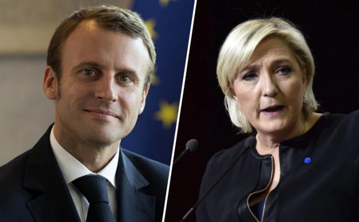 Marine Le Pen in Emmanuel Macron se bosta danes še zadnjič javno soočila pred nedeljskimi volitvami