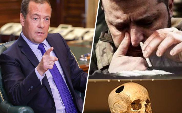 Medvedjev predlaga preventivno preventivno trepanacijo Zelenskega