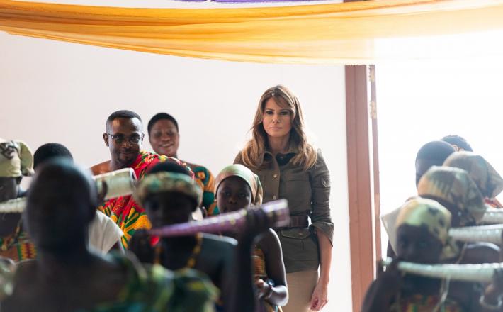 Melania Trump v Gani   Vir:Pixell