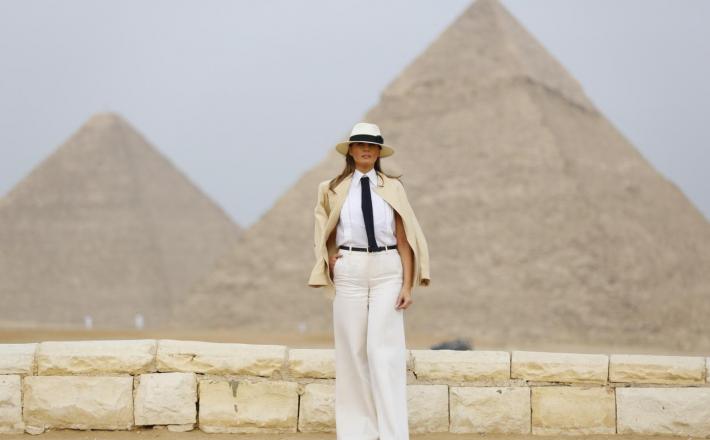 Melania Trump Egipt Vir:Pixell
