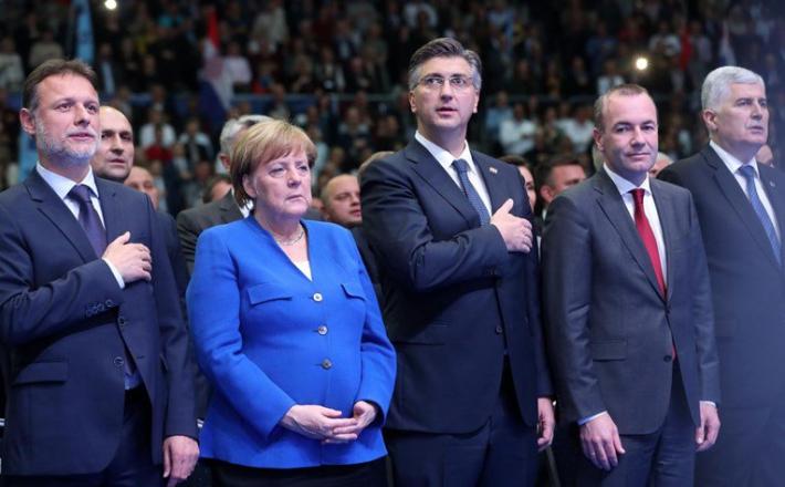 Angela merkel in Plenković  Vir:Index.hr